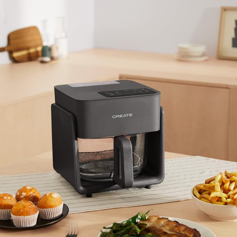 CREATE - Air Fryer Mist Oil Free Fryer 4.2 L with Steam Release – Black