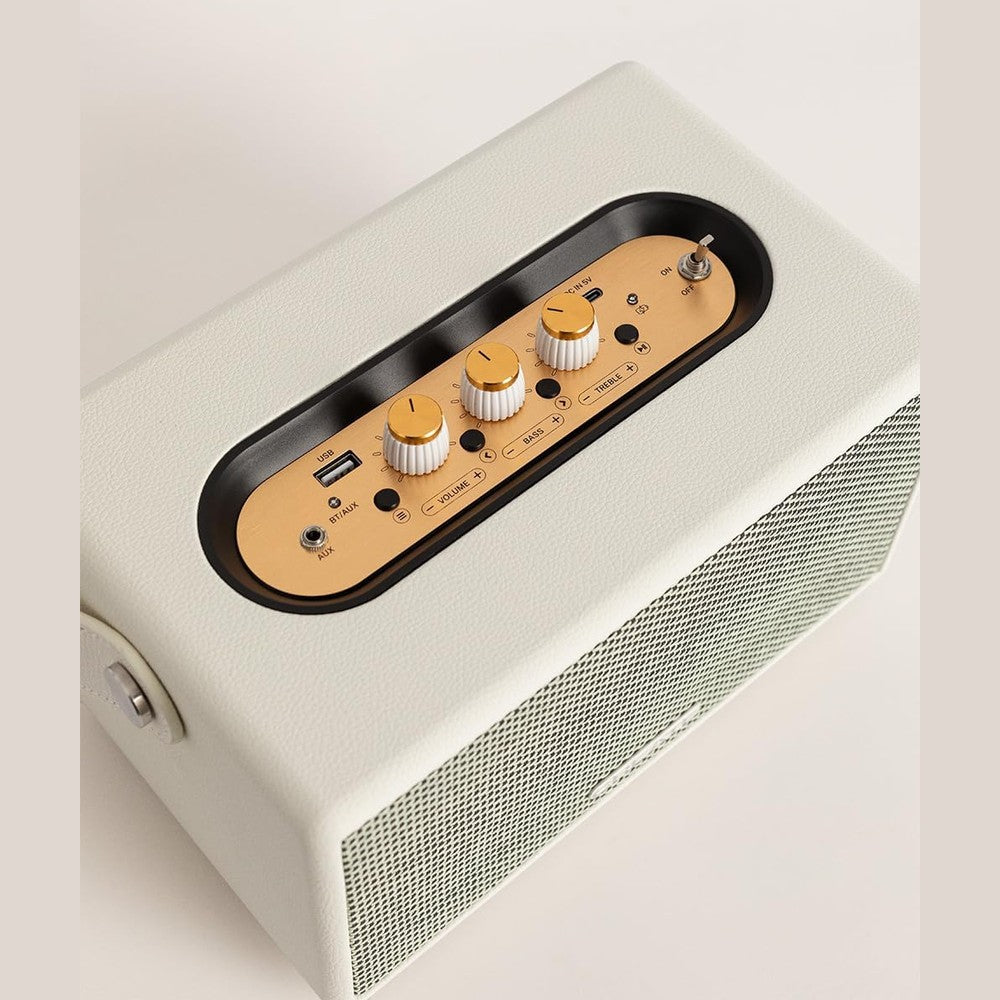 CREATE - Retro Portable Speaker – Bluetooth, USB and AUX (Black, 40W)