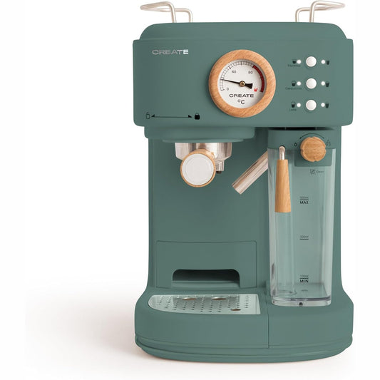 CREATE Semi-Automatic Espresso Machine - Black 15 Bar