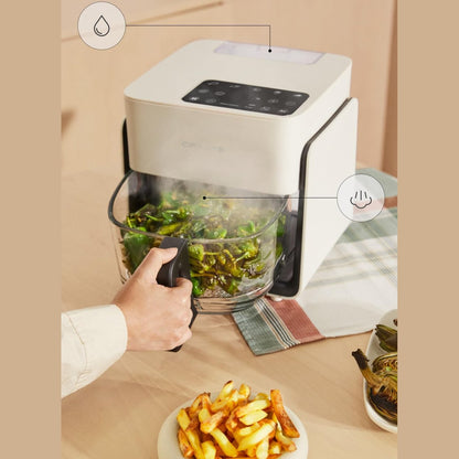 CREATE - Air Fryer Mist Oil Free Fryer 4.2 L with Steam Release – Off White