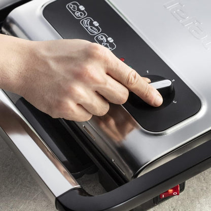 Tefal - Inicio Contact Grill – Stainless Steel/Black