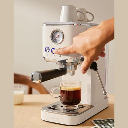 CREATE - Thera Classic Compact Espresso Machine – Semi-Automatic, 20 Bar, 1350 W - Cream White