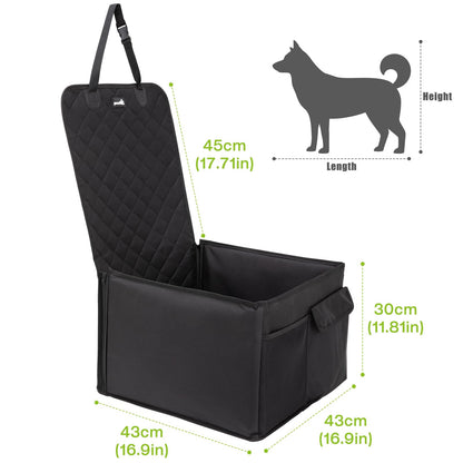 Pecute Waterproof Dog Car Seat for Small to Medium Dogs