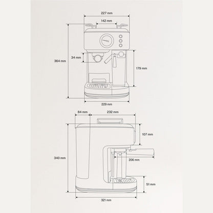 Create - Thera Matt ProEspresso Machine / Terracotta /1250W / 20bar
