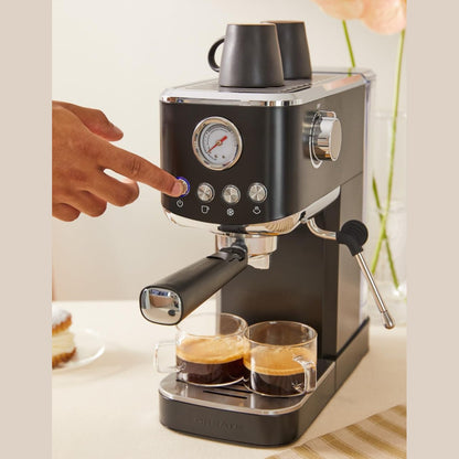 CREATE - Thera Classic Compact Espresso Machine – Semi-Automatic, 20 Bar, 1350 W - Black