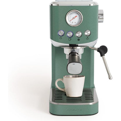 CREATE - Thera Classic Compact Espresso Machine – Semi-Automatic, 20 Bar, 1350 W - Sage Green
