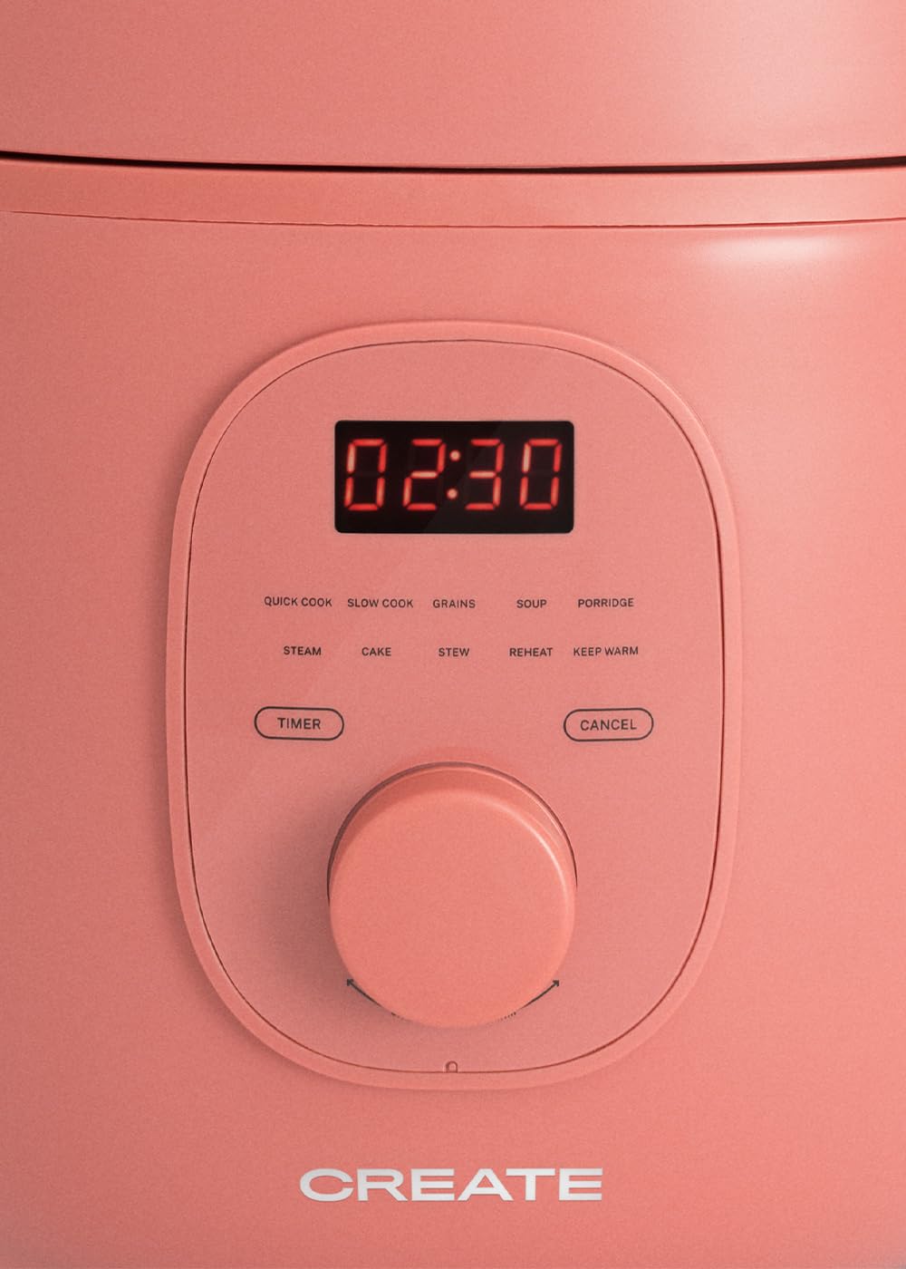 CREATE Programmable Rice Cooker with 2L Capacity