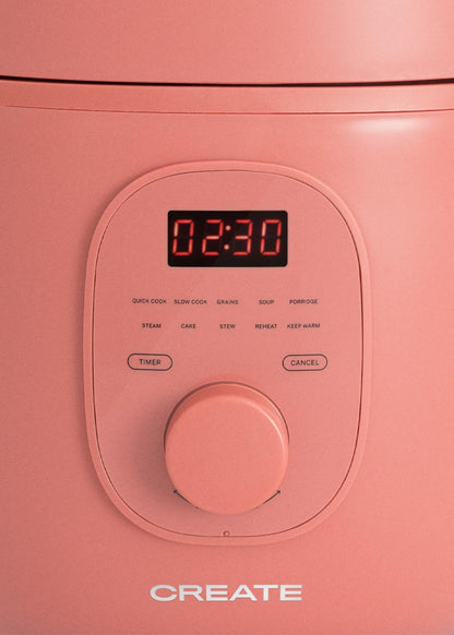 CREATE Programmable Rice Cooker with 2L Capacity