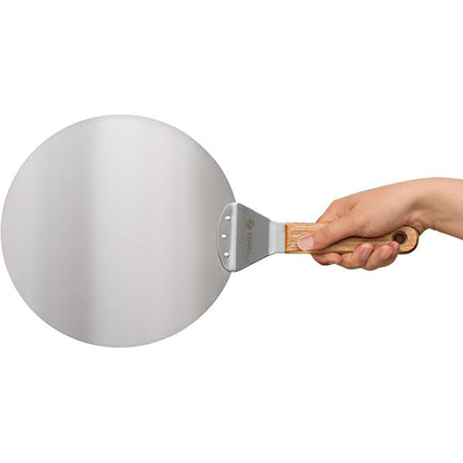 Premium Pizza Peel - Stainless Steel with Wooden Handle