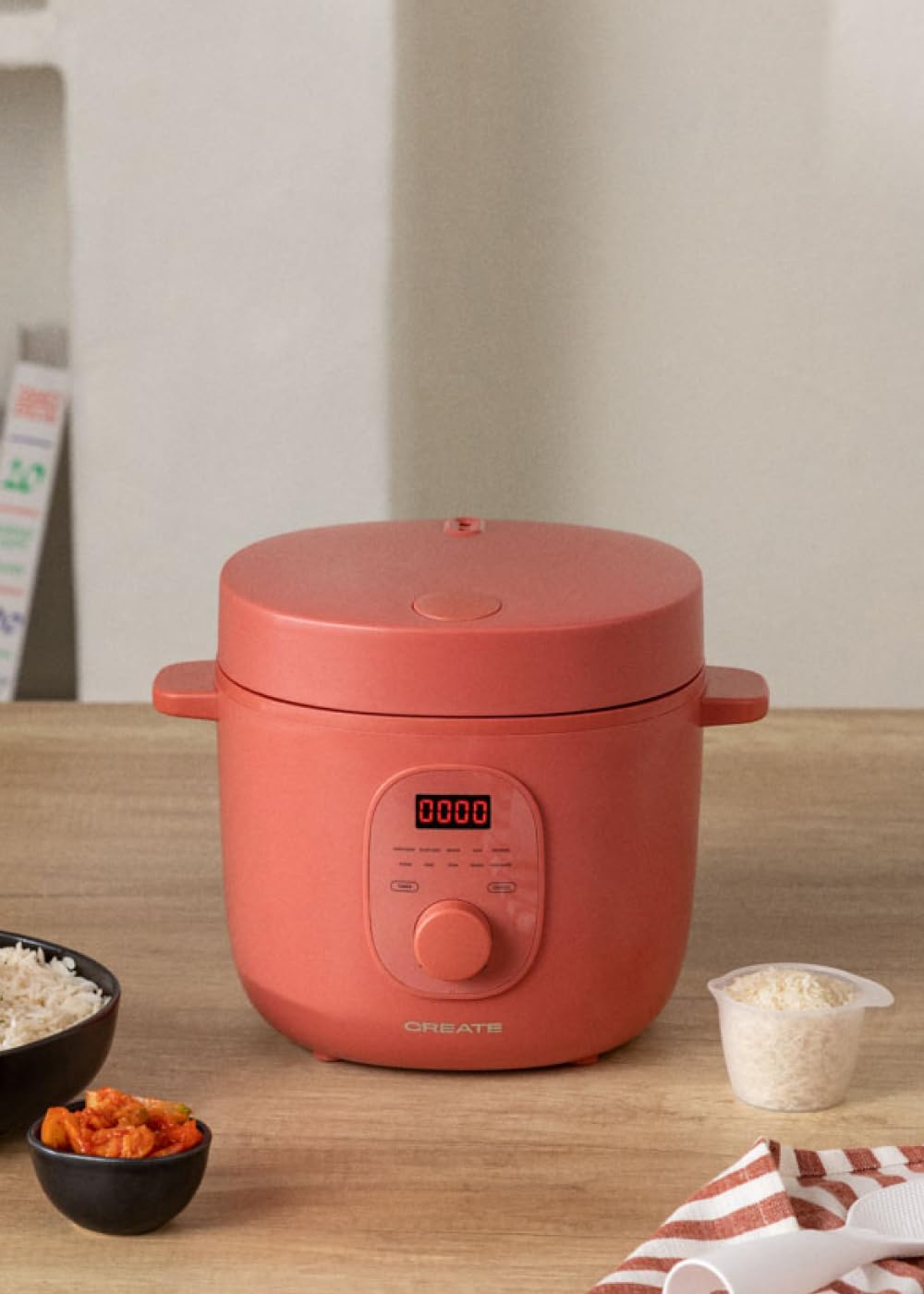 CREATE Programmable Rice Cooker with 2L Capacity