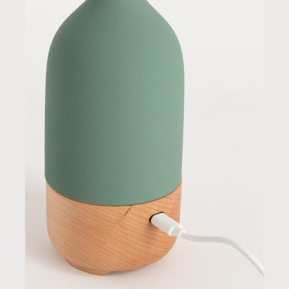 CREATE - Aroma Ceramic Aroma Diffuser and Mini Humidifier – Sage Green (100 ml) 