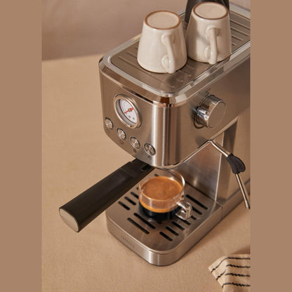 CREATE - Thera Classic Compact Espresso Machine – Semi-Automatic, 20 Bar, 1350 W - Stainless Steel