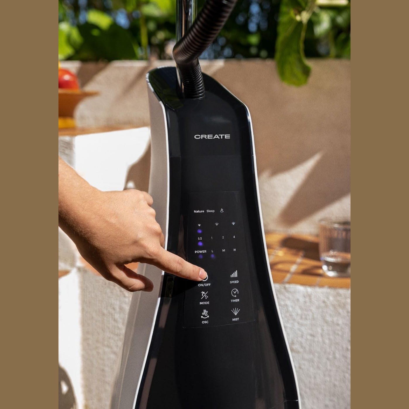 CREATE Air Mist Oscillating Fan - Ultra-Quiet 90W