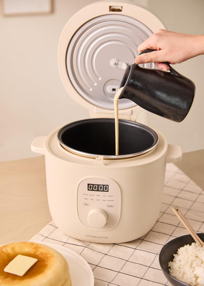 CREATE Multifunctional Electric Rice Cooker 3L Cream White