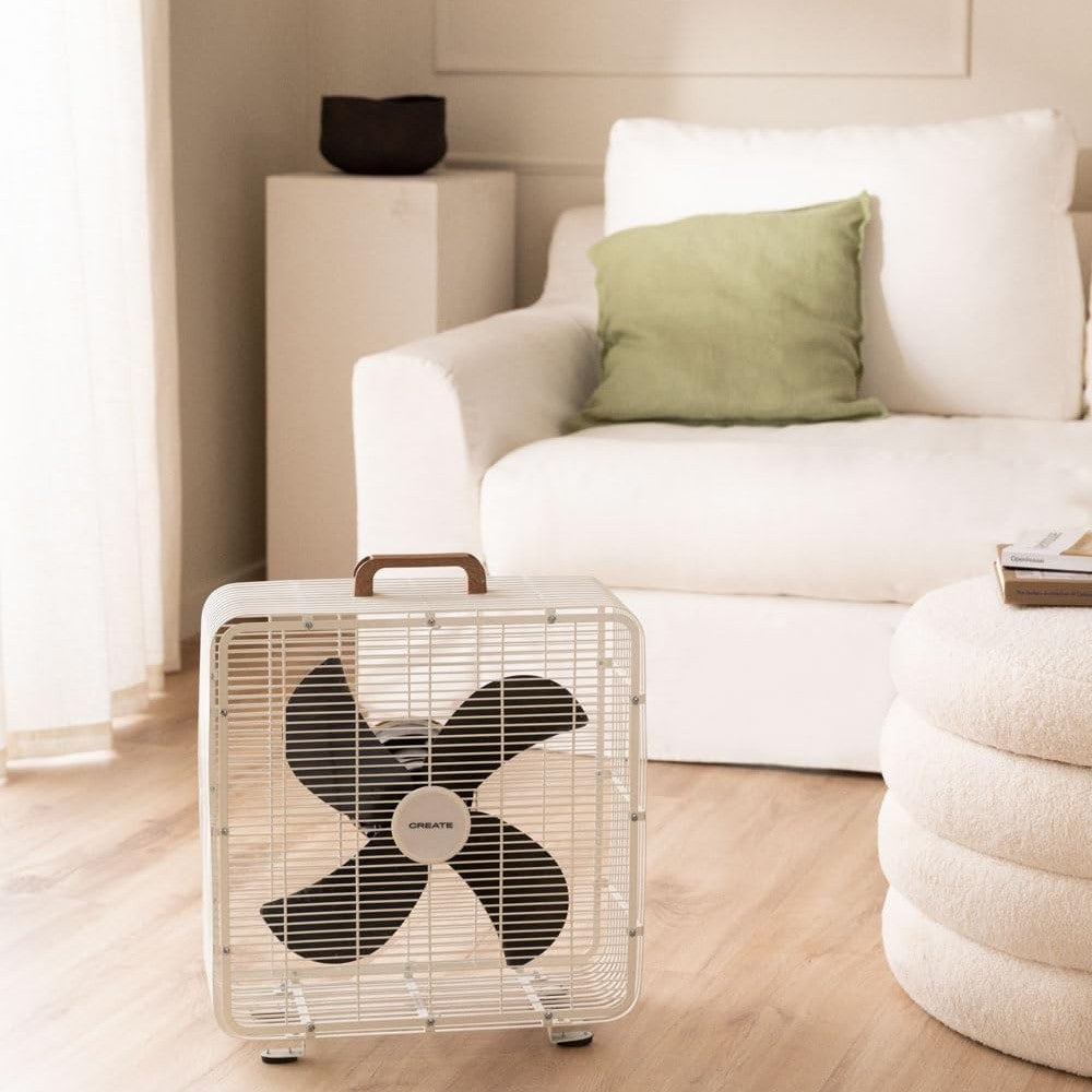 CREATE - Air Floor Box Industrial Floor Fan – 90W, White