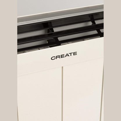 Create - WARM SLIM 1500W – White Electric Convector Heater with WiFi, 24-Hour Timer, and Energy-Efficient Operation