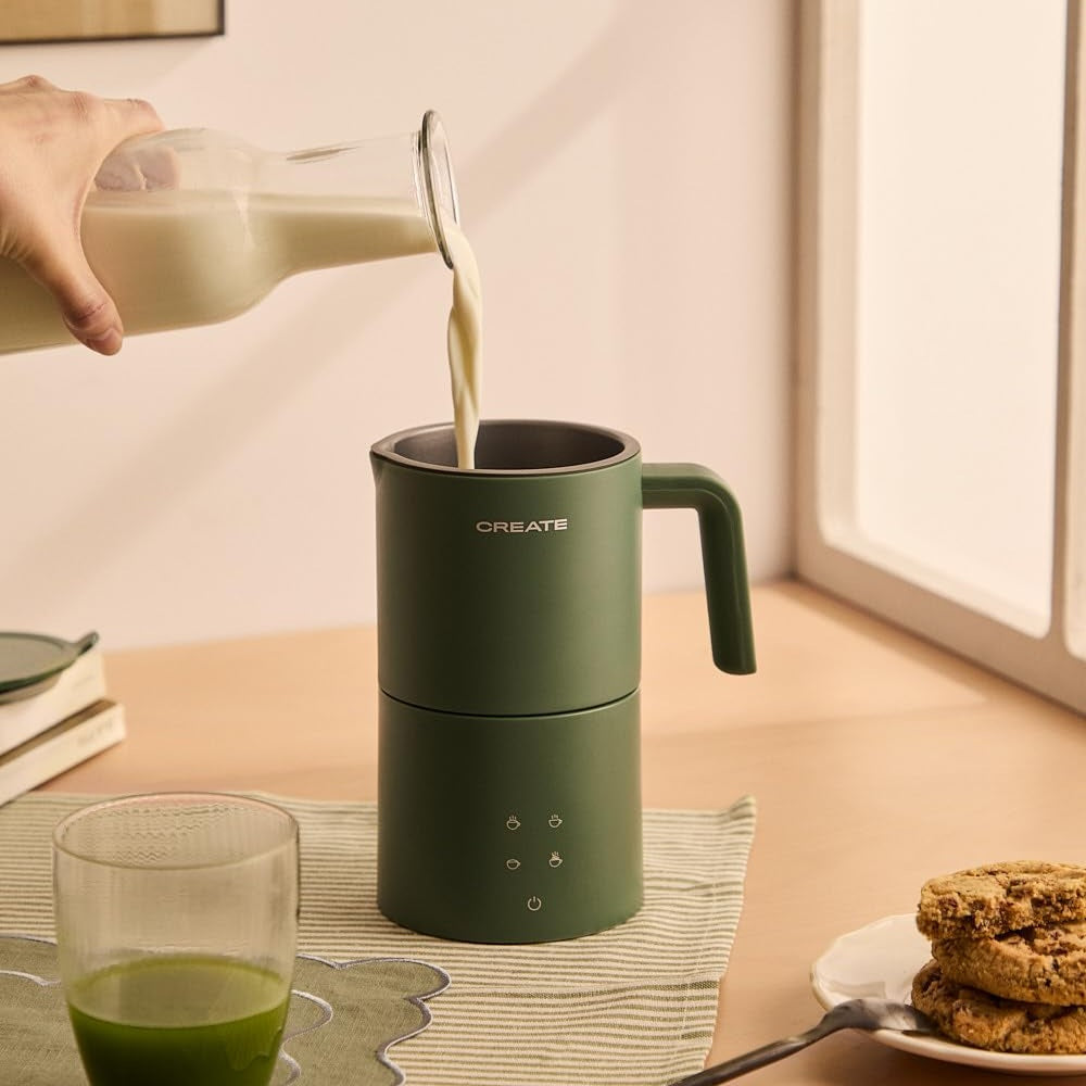 CREATE Green Sage Electric Milk Frother