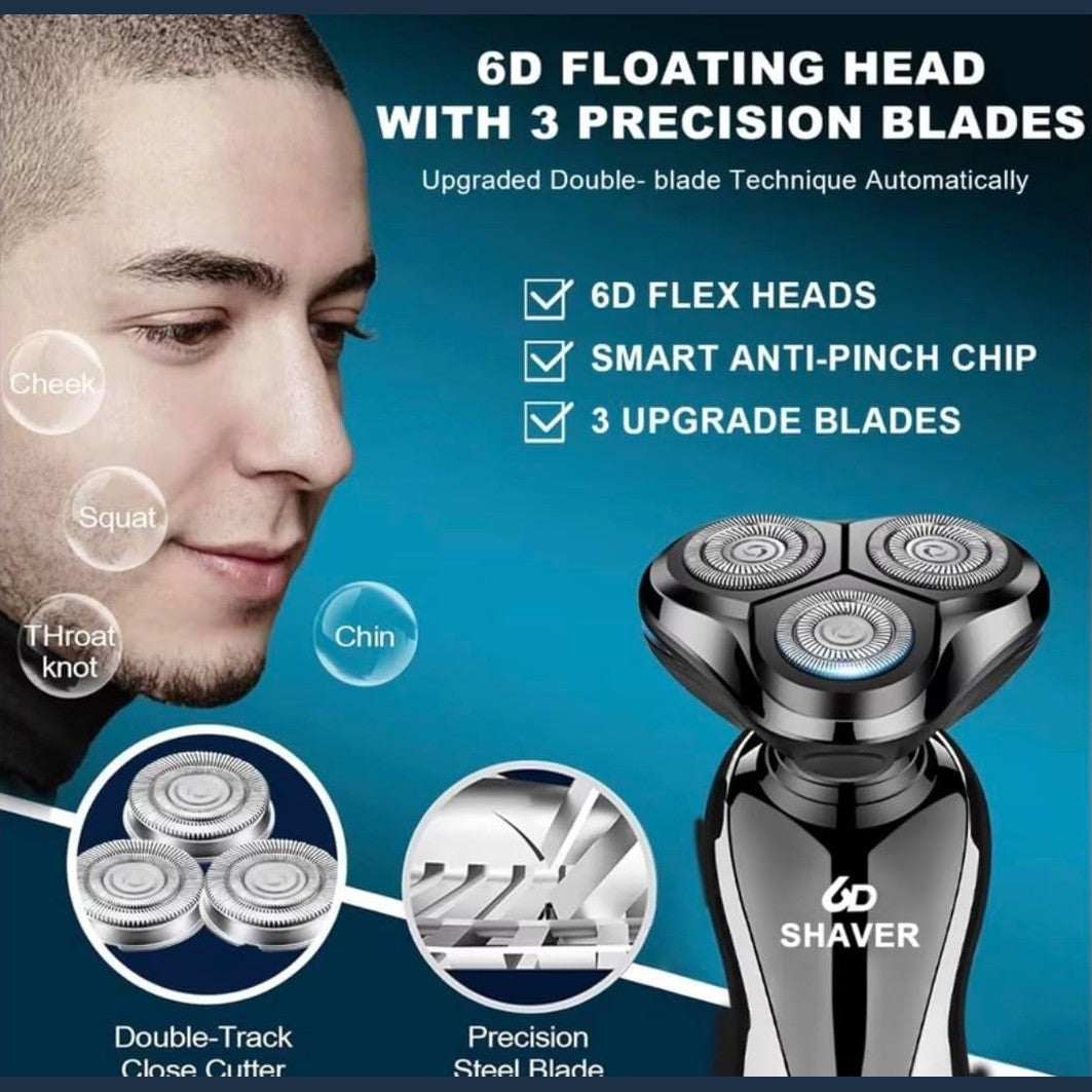 Shaver Rechargeable Electric Shaver for Men, Model S-1168, Triple Action Free Float System, Fully Washable, Digital Display : Amazon.sg: Beauty