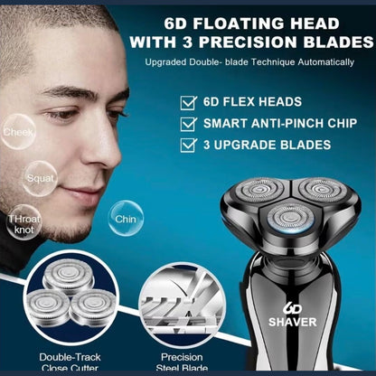 Shaver Rechargeable Electric Shaver for Men, Model S-1168, Triple Action Free Float System, Fully Washable, Digital Display : Amazon.sg: Beauty