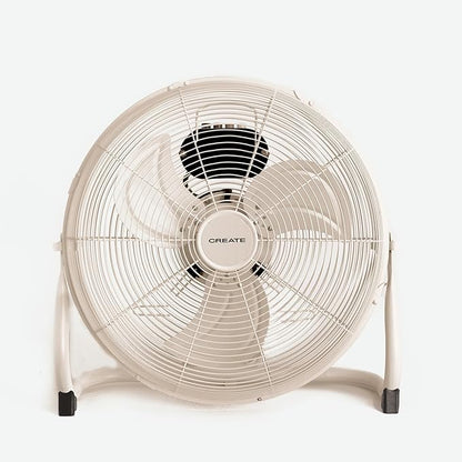 CREATE - AIR FLOOR RETRO – Sand Industrial Floor Fan (16")