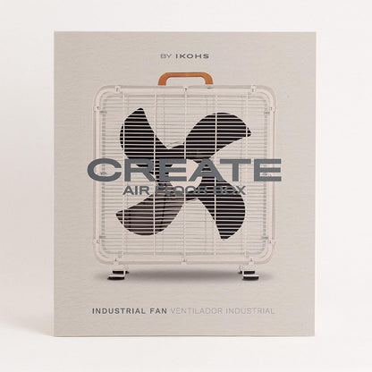 CREATE - Air Floor Box Industrial Floor Fan – 90W, White