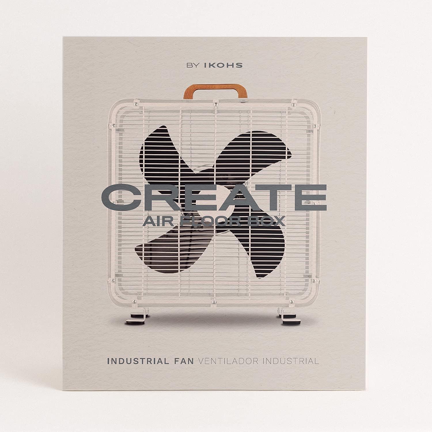 CREATE - Air Floor Box Industrial Floor Fan – 90W, White