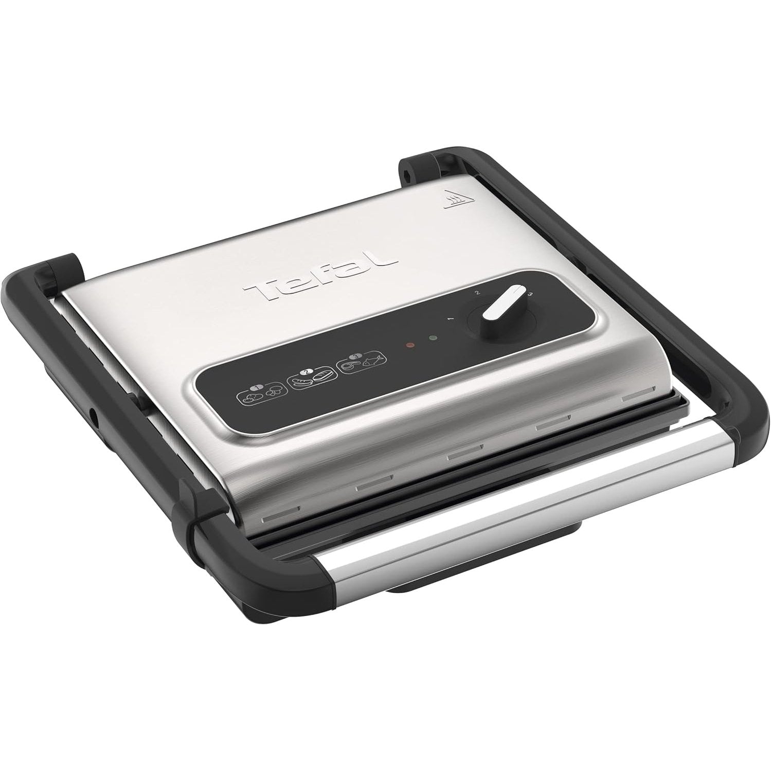 Tefal - Inicio Contact Grill – Stainless Steel/Black