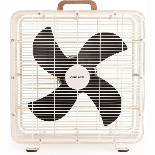 CREATE - Air Floor Box Industrial Floor Fan – 90W, White