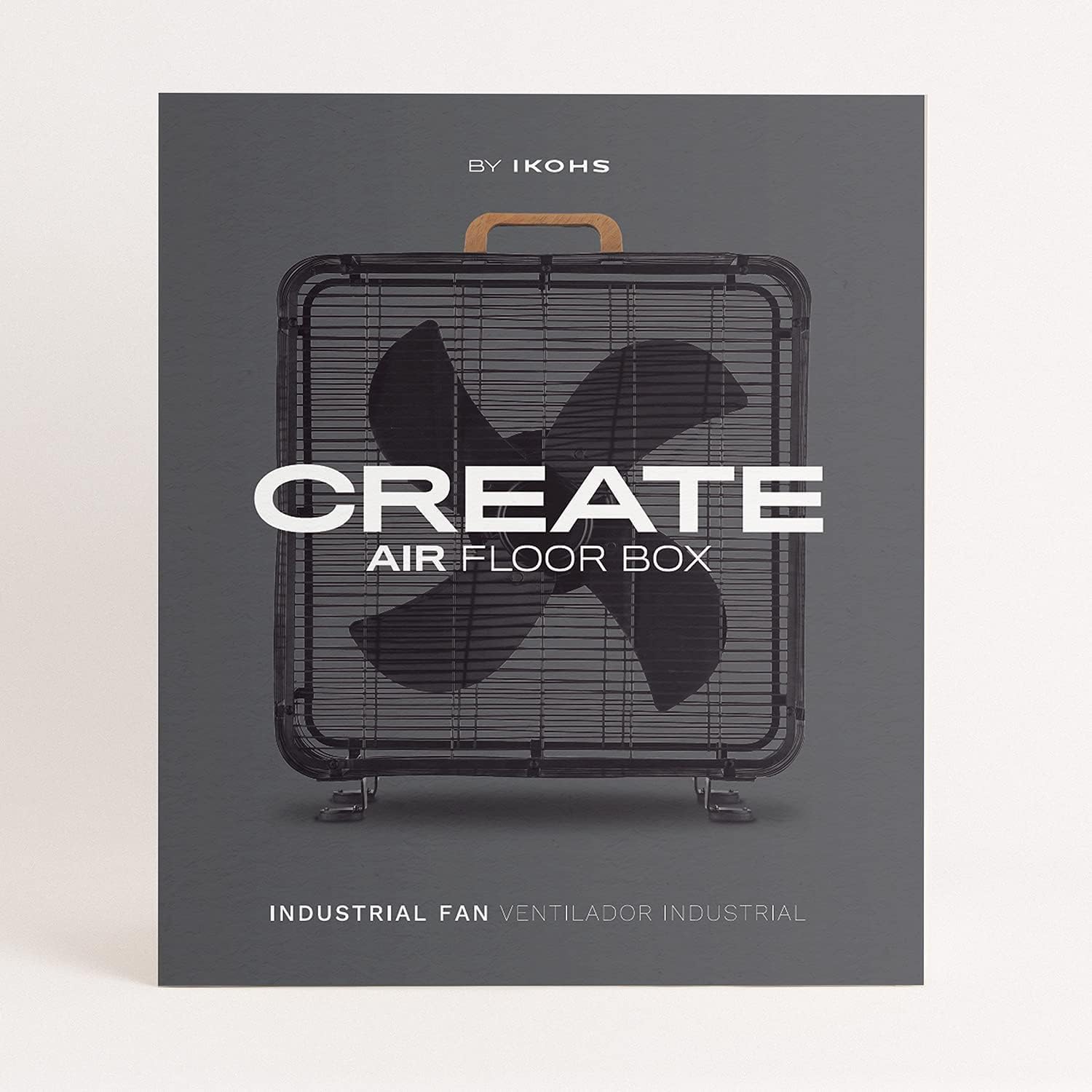 CREATE - Air Floor Box Industrial Floor Fan – 90W, Black