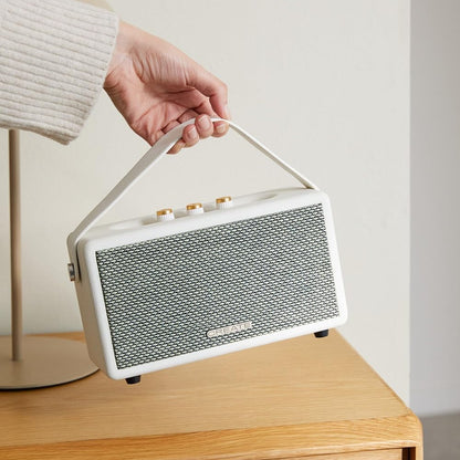 CREATE - Retro Portable Speaker – Bluetooth, USB and AUX (Black, 40W)