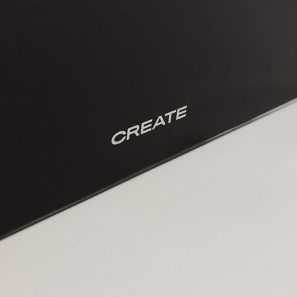 Create - Warm Towel Cristal – Electric Glass Towel Rail with WiFi, Black