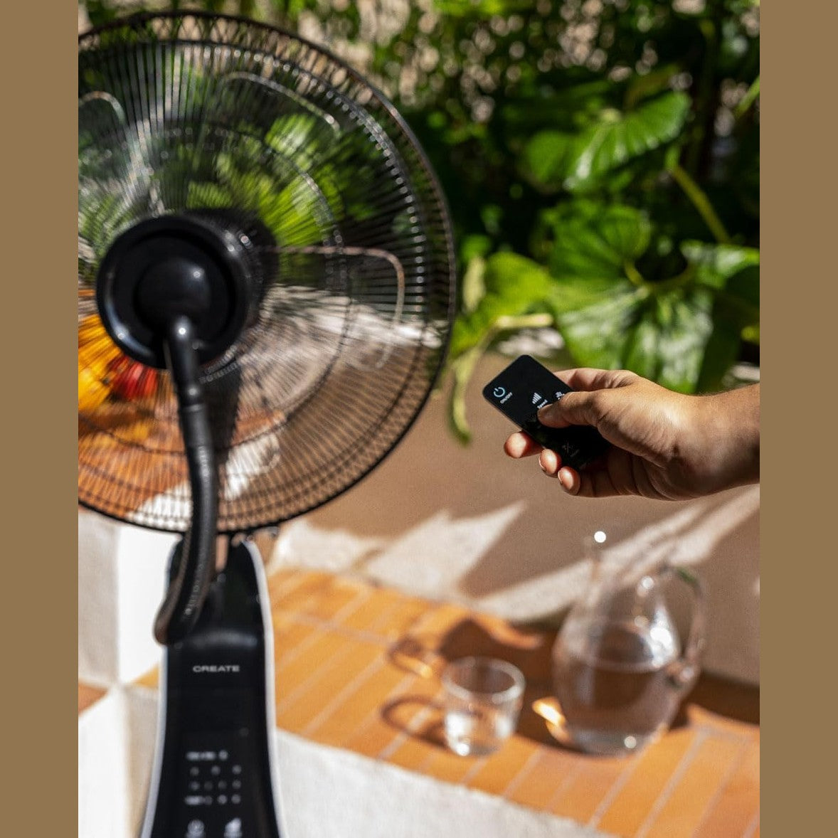 CREATE Air Mist Oscillating Fan - Ultra-Quiet 90W