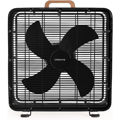 CREATE - Air Floor Box Industrial Floor Fan – 90W, Black