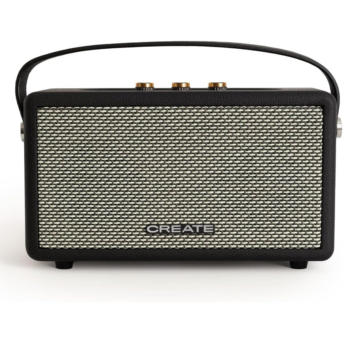 CREATE - Retro Portable Speaker – Bluetooth, USB and AUX (Black, 40W)
