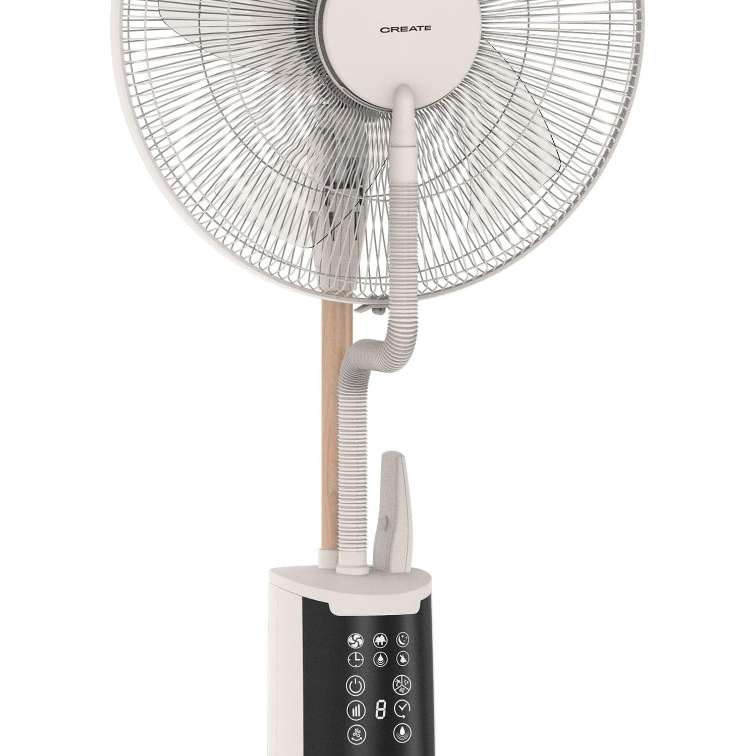 CREATE Portable Nebulizing Standing Fan - White