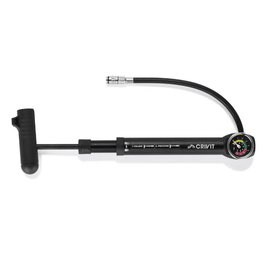 CRIVIT® - Bicycle Hand Pump with Pressure Gauge