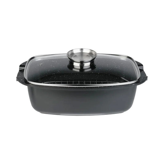 LIVARNO - HOME – Aluminum Roaster with Lid and Grid | 5.7 L