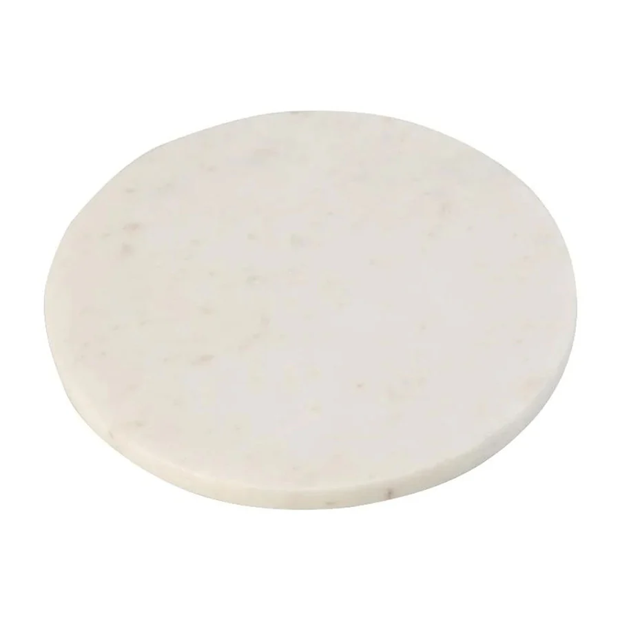 Livarno - Home Marble Serving Board – Round / White