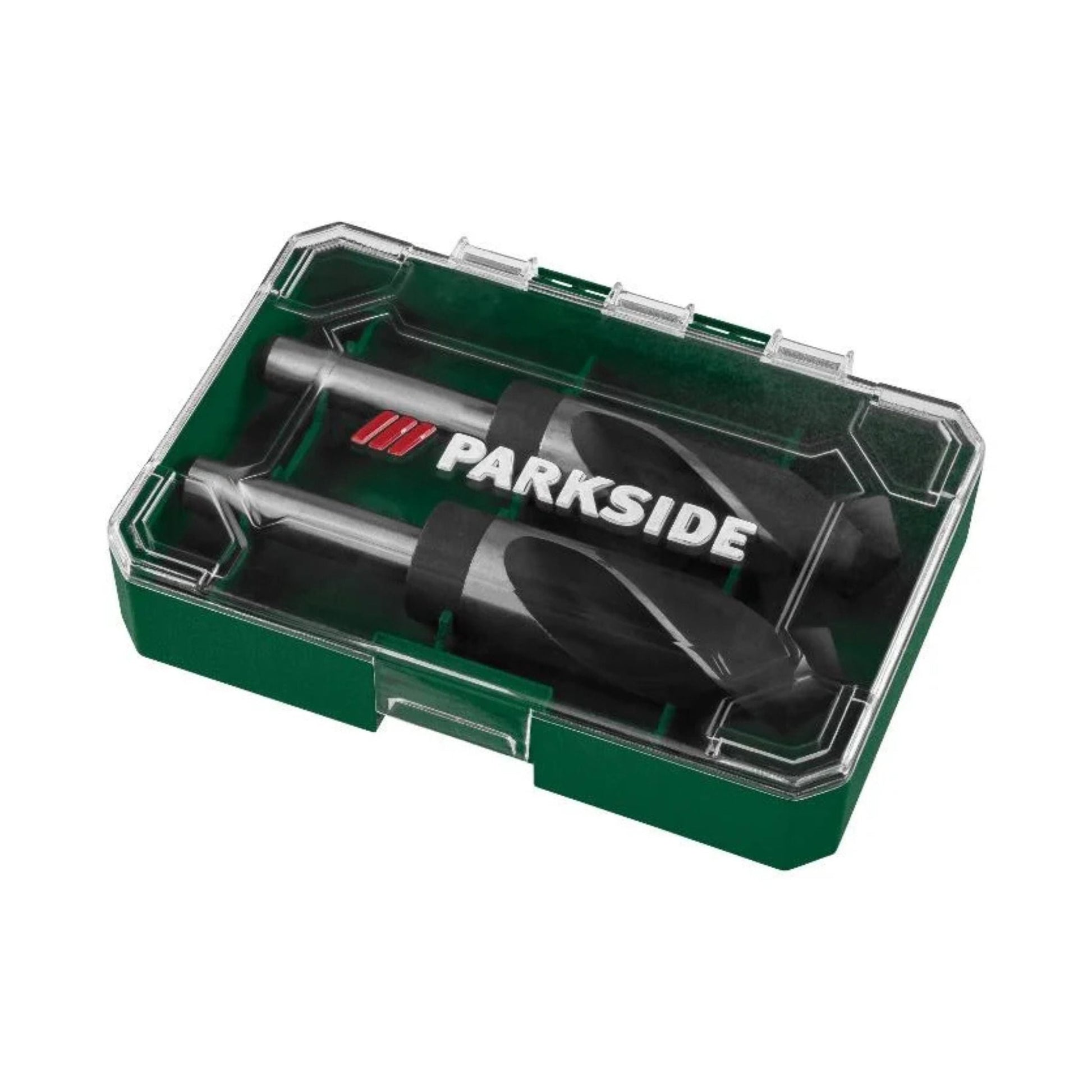 Carbon Steel Hammer by Parkside with a green case for storage