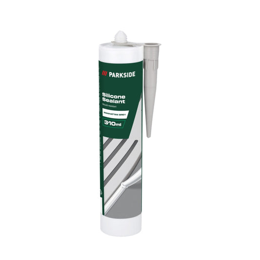 310ml white Parkside silicone sealant, mold-resistant