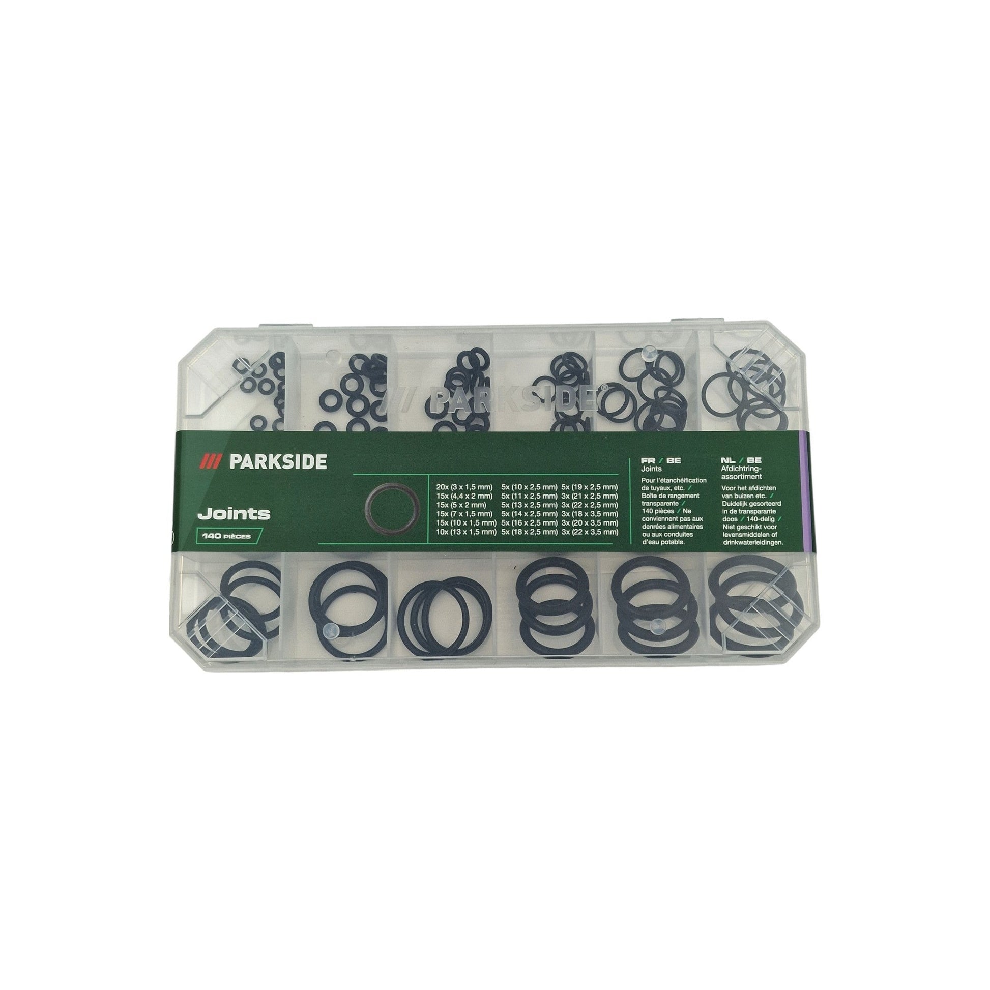 Parkside O-Ring Seal Set with 140 pieces in various sizes