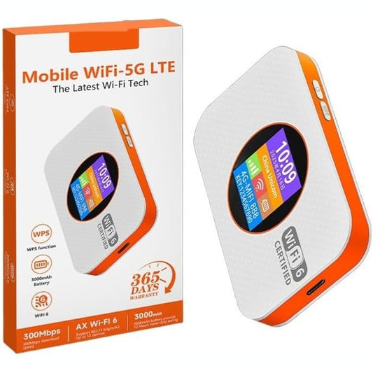 4G LTE Router Unlocked Portable WiFi Hotspot with 4 Antennas for Caravan Camping Travel UK Networks Black(white))