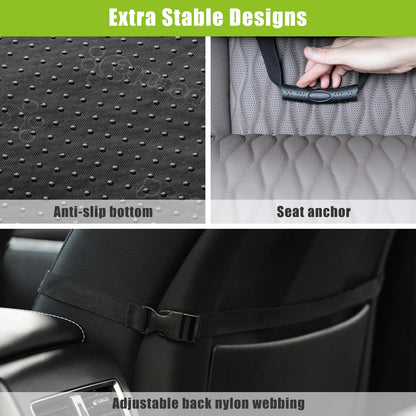 Pecute Waterproof Dog Car Seat for Small to Medium Dogs
