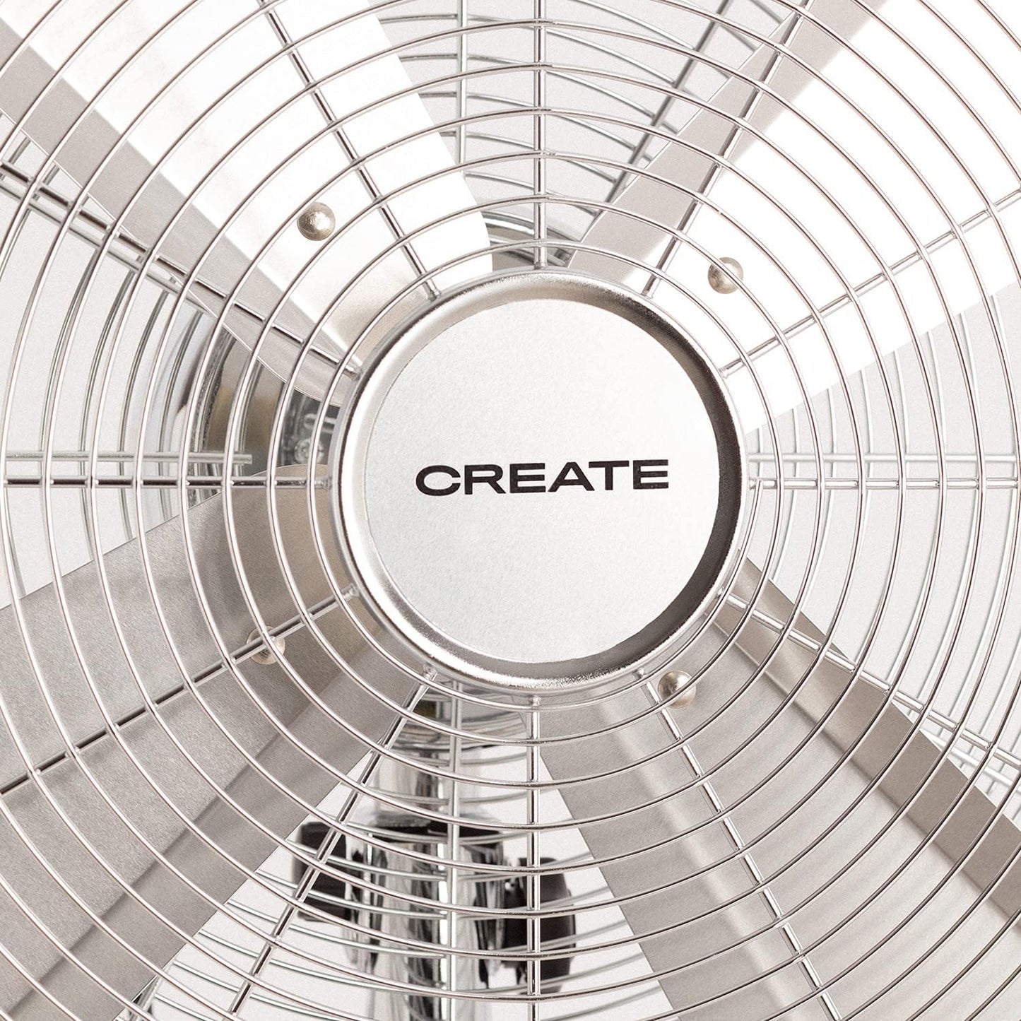 CREATE - AIR TRIPOD RETRO – 50W Standing Fan (Red / Chrome)