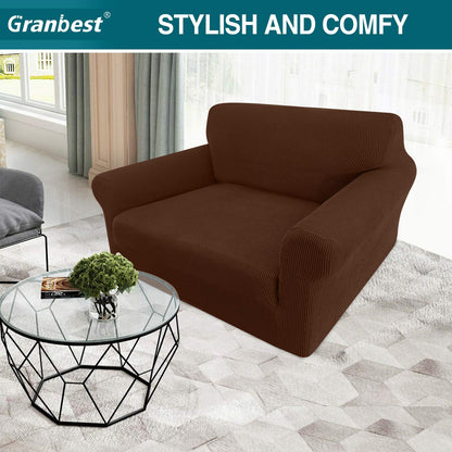 Granbest High Stretch Armchair Covers Super Soft Chair Covers for Living Room