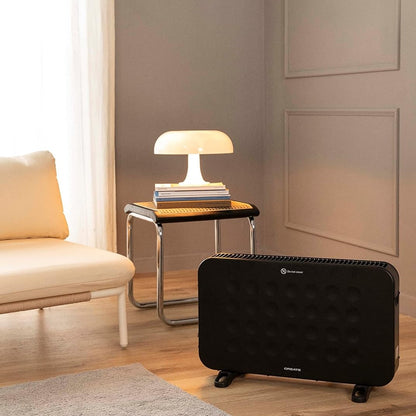 Create - HEATBOX – Electric Convector Heater Black with Fan and Hot Air Function, 2000W