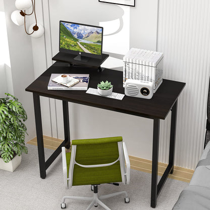 Chleby Adjustable Modern Computer Desk with Holder, Black
