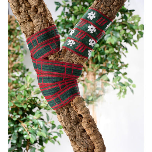 PARKSIDE® Patterned Holiday Woven Christmas Ribbon