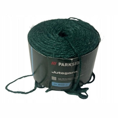 200m of green jute twine from PARKSIDE, ideal for various craft projects