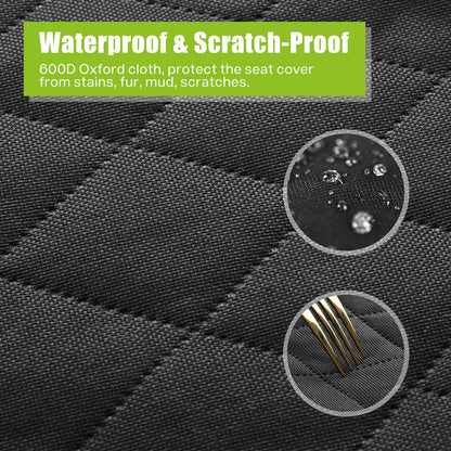 Pecute Waterproof Dog Car Seat for Small to Medium Dogs